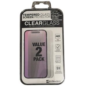 2pk iPhone screen protectors